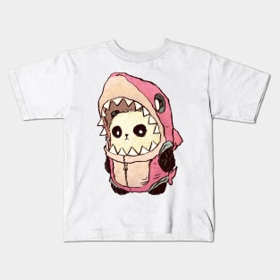 Pink Panda Shark Kids T-Shirt